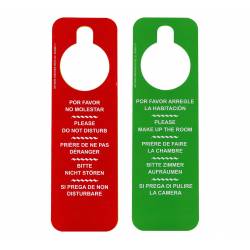 Cartel No Molestar Rojo/Verde 100 unds. Bolsas y Precintos Geyushi GY-CNMCP