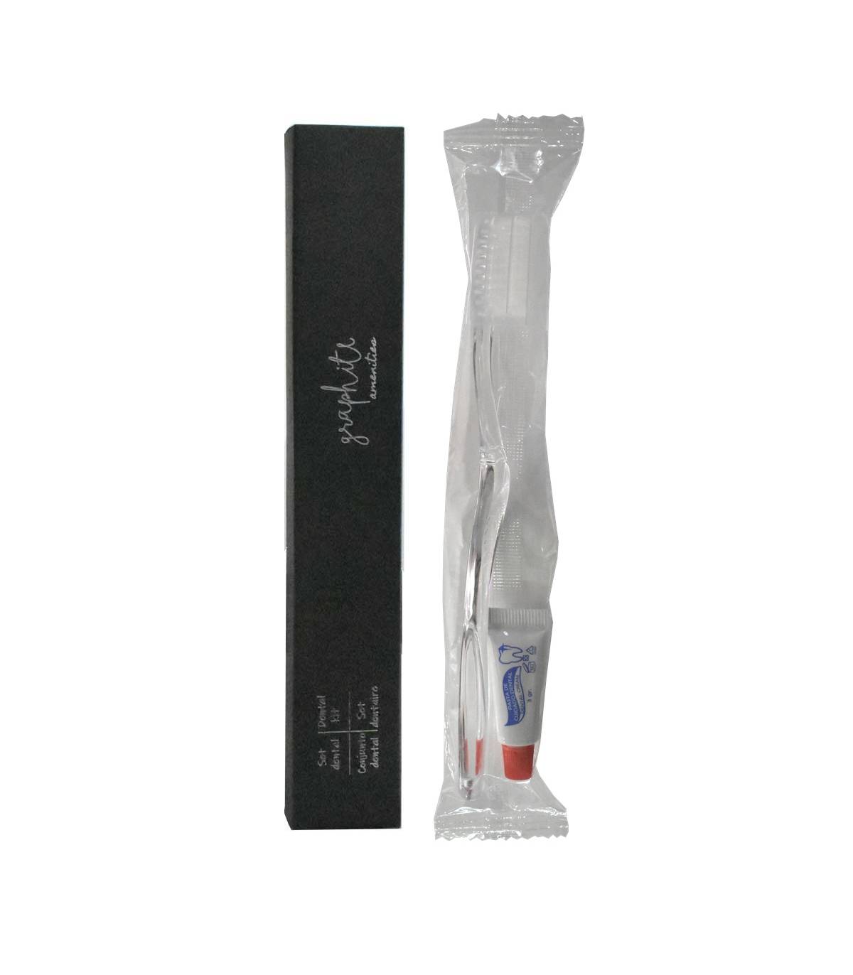 Kit Dental Hotel Serie Grafito 500 uds Amenities Geyushi GY-CDENTGRF