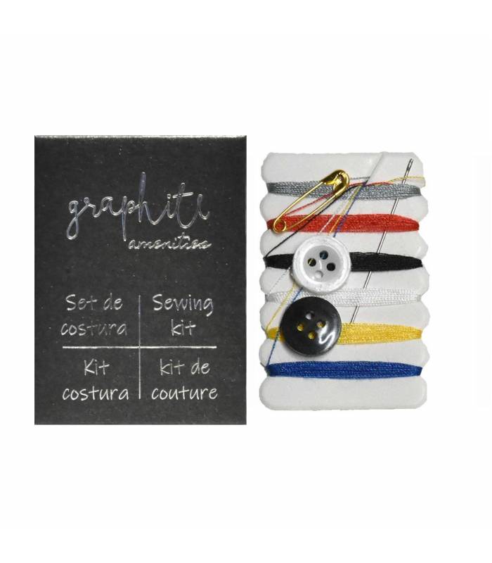 Set de Costura Hotel Serie Grafito 1000uds Amenities Geyushi GY-SCGRF01