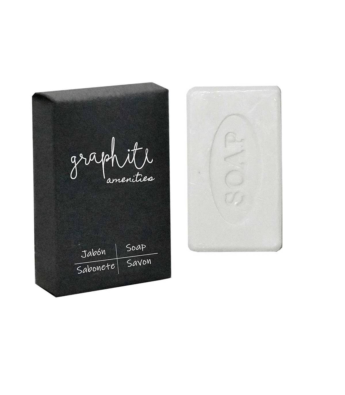 Pastilla Jabón 15gr Serie Grafito Rectangular 1000uds Gel y Jabón Geyushi GY-JBGF15