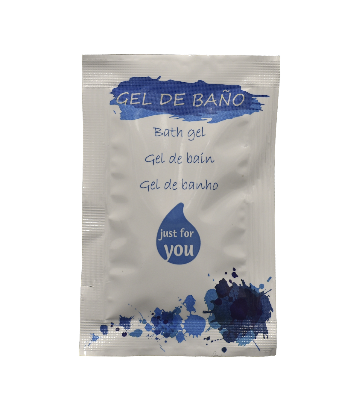 Sobre Gel de Baño 10 ml Just For you 200 unds. Gel y Jabón Geyushi GY-SGC200