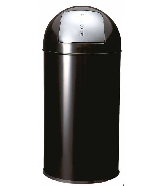 Papelera Push Negra 40L. Papeleras  JV899538