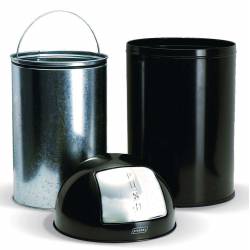 Papelera Push Inox 40L Papeleras JVD JV899539