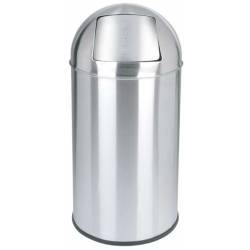 Papelera Push Inox 40L Papeleras JVD JV899539
