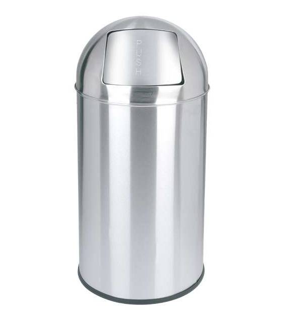 Papelera Push Inox 40L Papeleras JVD JV899539