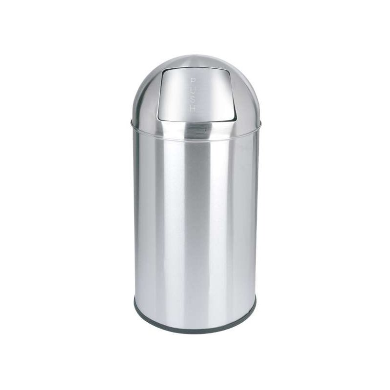 Papelera Push Inox 40L Papeleras JVD JV899539