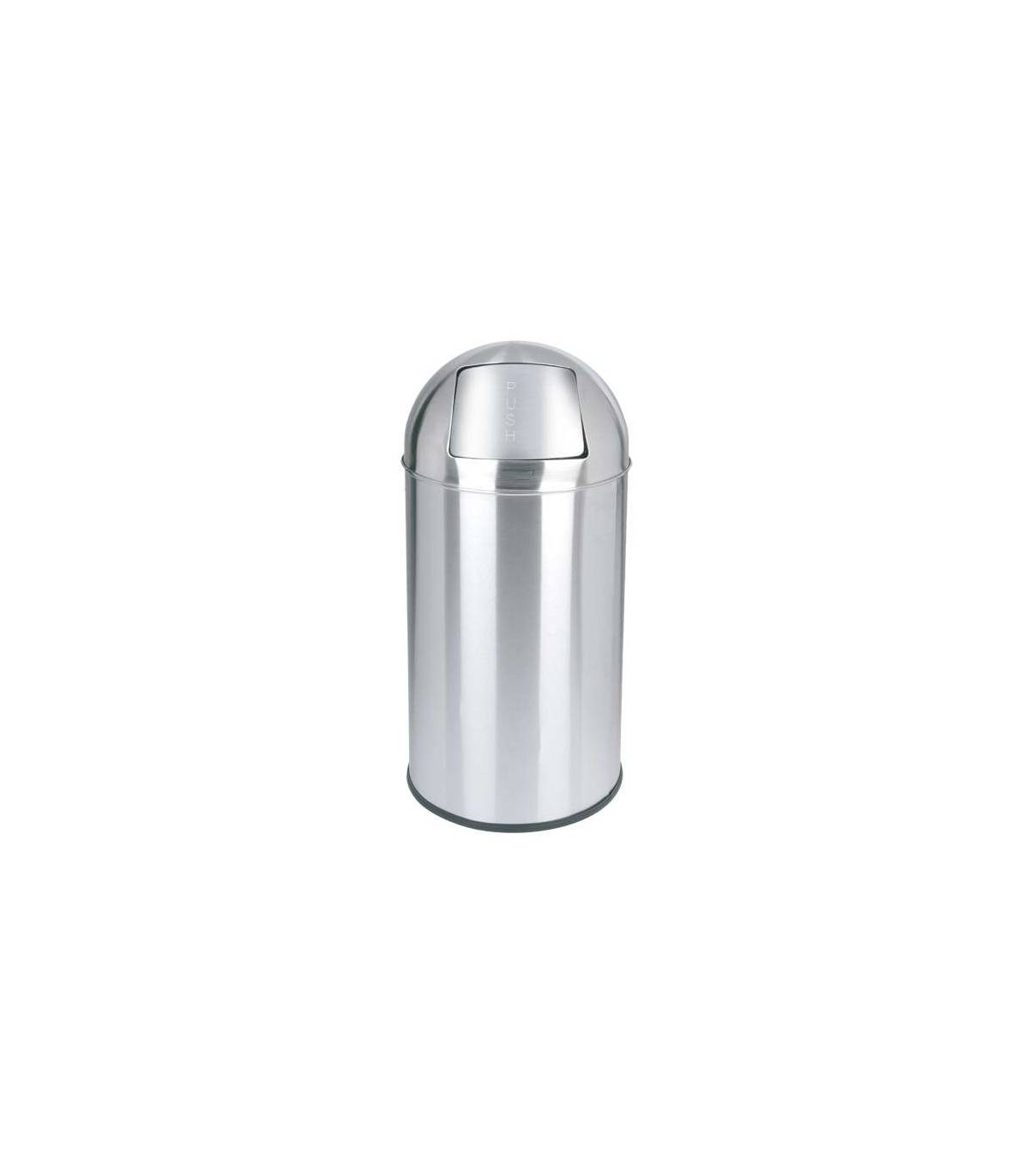 Papelera Push Inox 40L Papeleras JVD JV899539