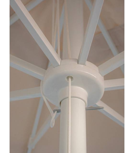 Sombrilla Terraza Patio 2,5x2,5 Poliéster Beige Parasoles Cuadrados CONVA CO897P30