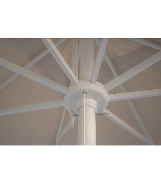 Parasol Redondo Ruedo Ø3m Poliéster Beige Parasoles Redondos CONVA CO886P30