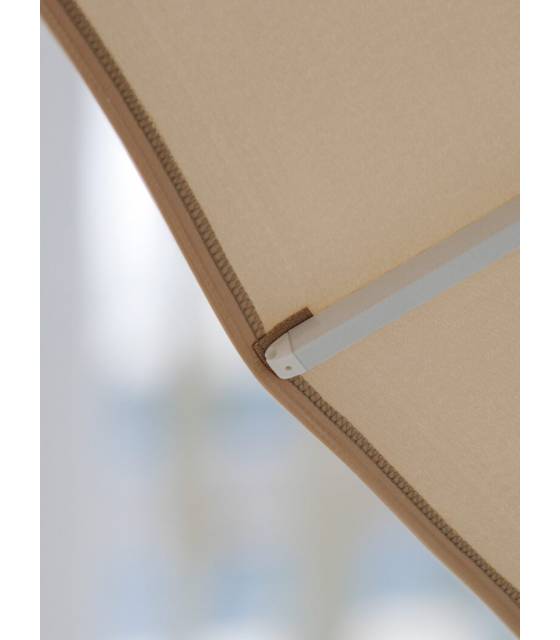 Parasol Redondo Ruedo Ø3m Poliéster Beige Parasoles Redondos CONVA CO886P30
