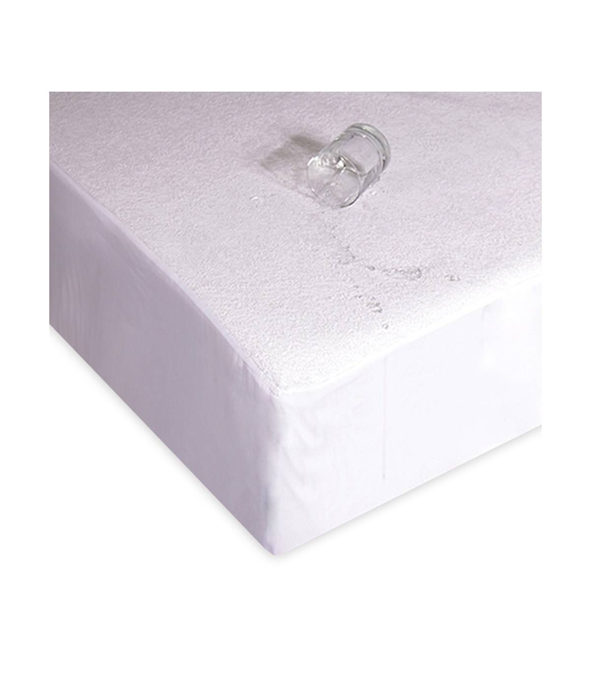 Protector de Colchón Rizo Algodón-PU Colchas y Protectores  PC.ALG.PU