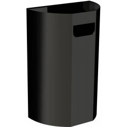 Papelera Mural Acero Negro 40L Papeleras JVD JV8991419