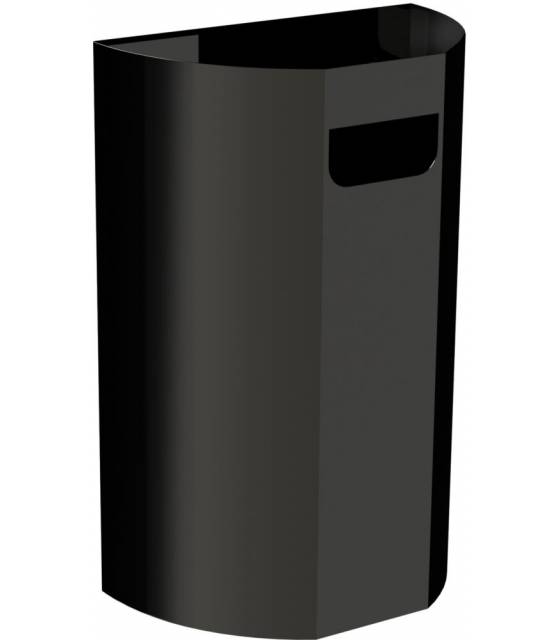 Papelera Mural Acero Negro 40L Papeleras JVD JV8991419