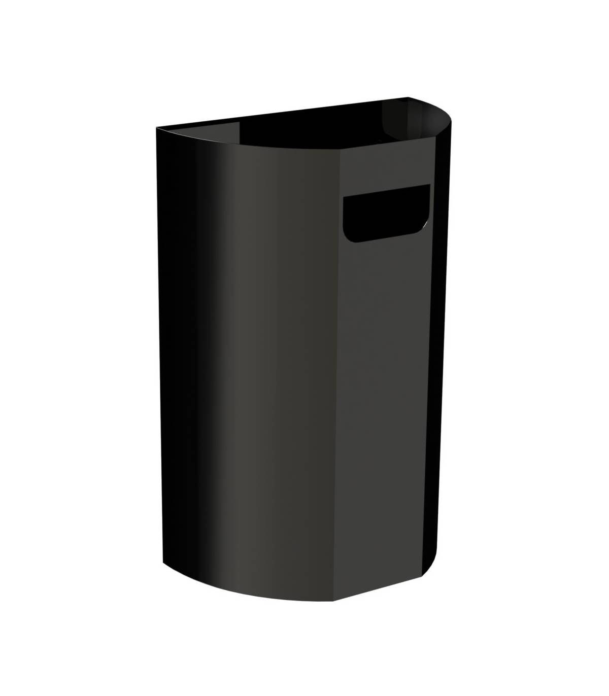 Papelera Mural Acero Negro 40L Papeleras JVD JV8991419