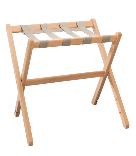 Apoyamaletas Madera Natural Berengere Reposa Maletas JVD JV8662241