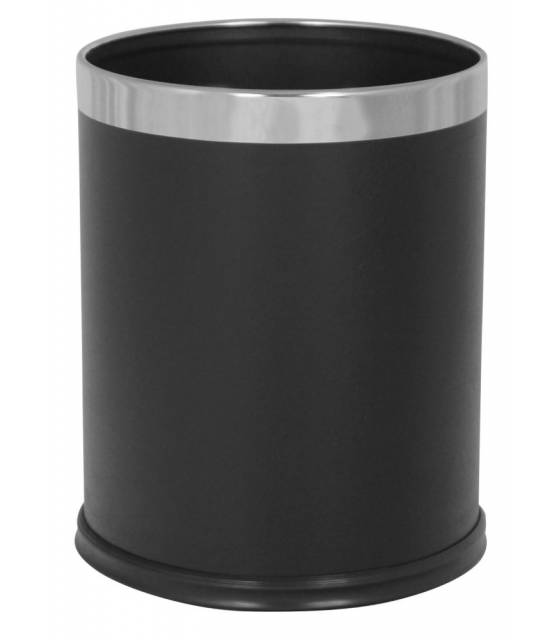 Papelera Escritorio Polipiel Negro 10L Papeleras Habitación  JV8991087