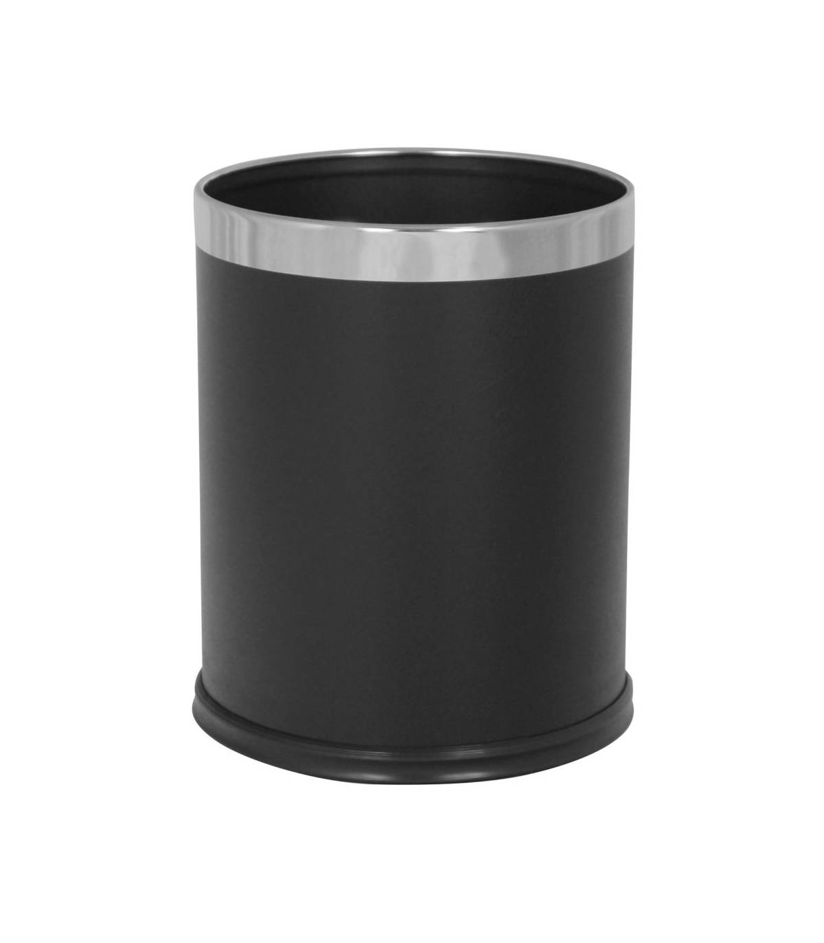 Papelera Escritorio Polipiel Negro 10L Papeleras Habitación  JV8991087