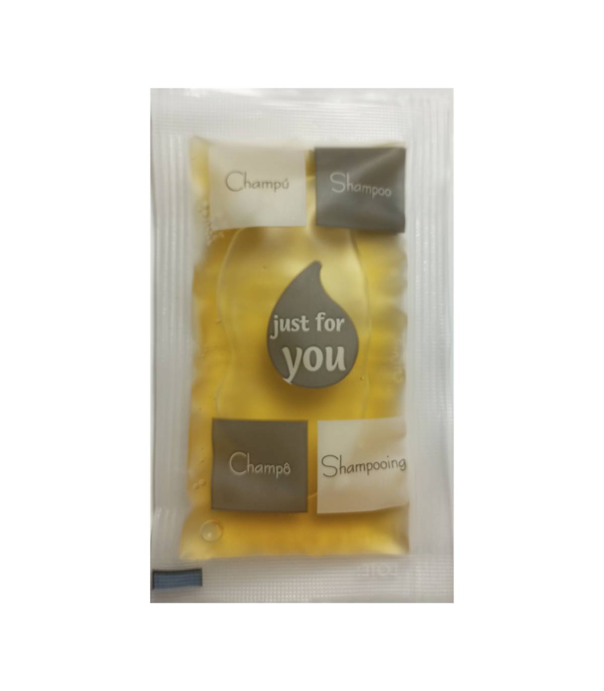 Champú en Sobre 15ml Just For you 1000 uds Champú Geyushi GY-SCH15