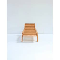 Tumbona reclinable madera teca tejido náutico Tumbonas CONVA CTK-T60NC