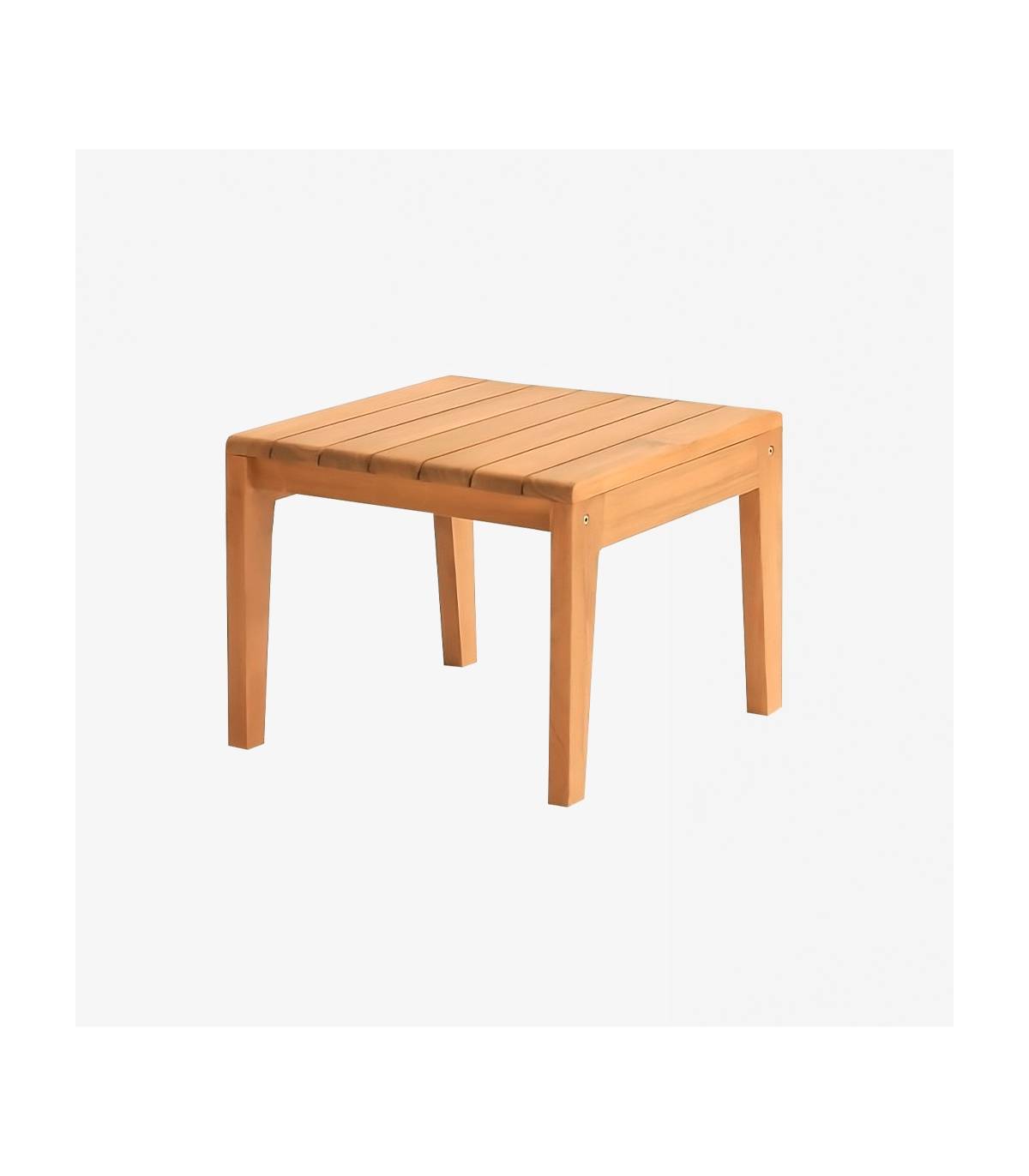 Mesa Baja Cuadrada Madera Teca 45cm Tumbonas CONVA CTK-M45