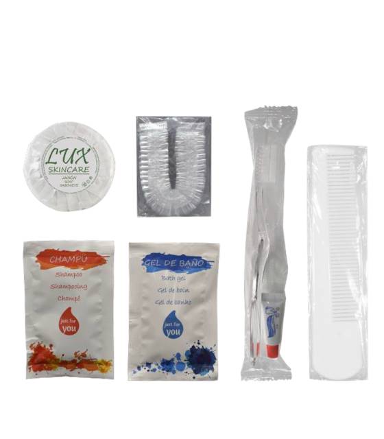Set Amenities 7 productos 100 uds Set Aseo Personal Geyushi GY-STVDAISY