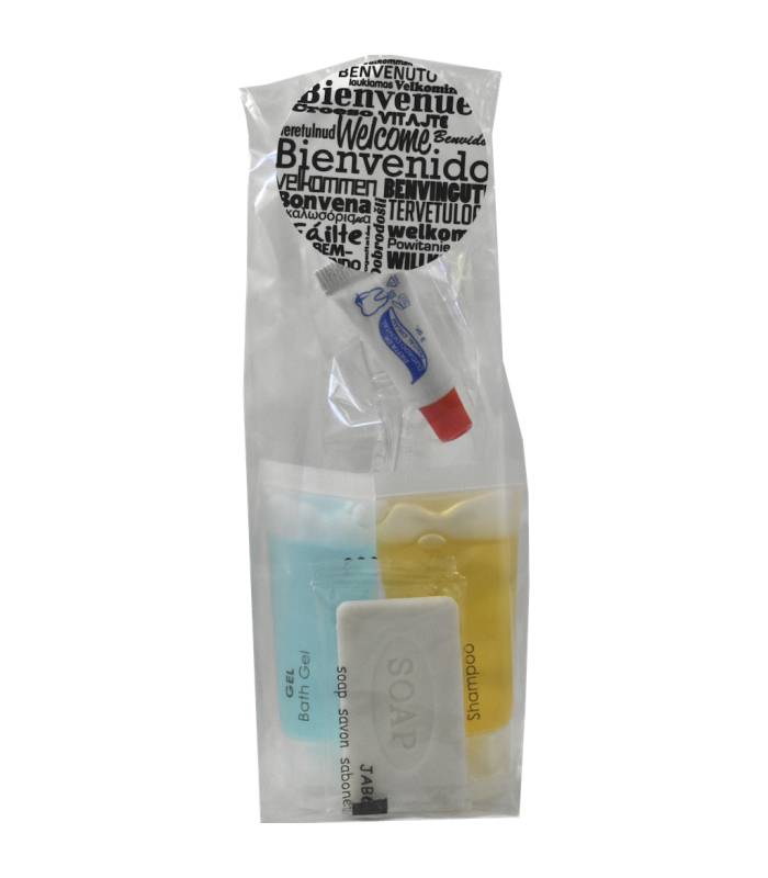 Set Amenities Embolsado Transparente 50 uds Set Aseo Personal Geyushi GY-BFTJSD