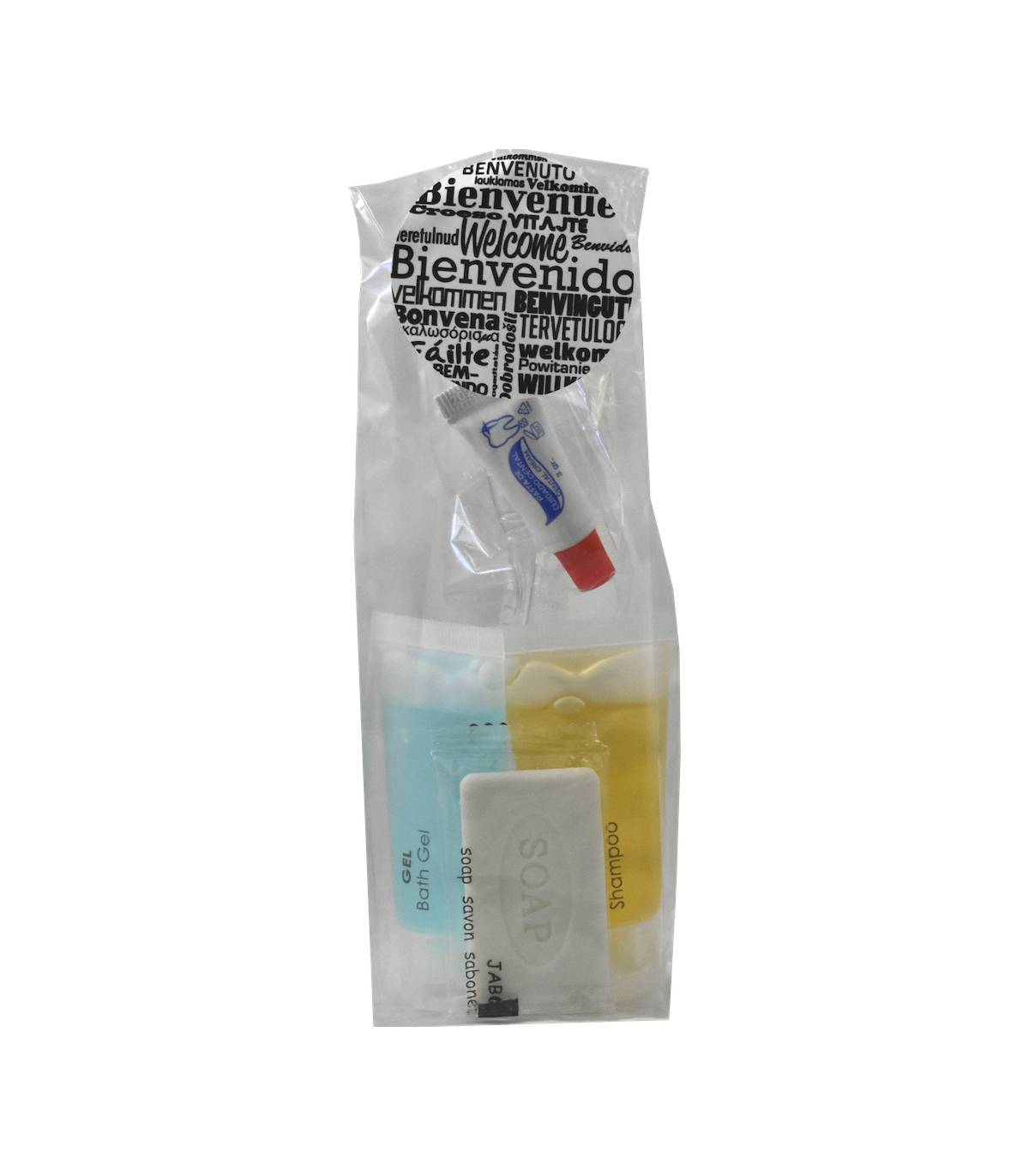 Set Amenities Embolsado Transparente 50 uds Set Aseo Personal Geyushi GY-BFTJSD