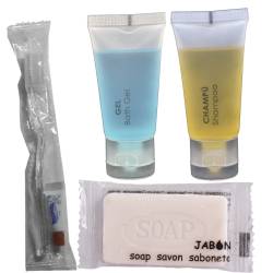 Set Amenities Embolsado Transparente 50 uds Set Aseo Personal Geyushi GY-BFTJSD