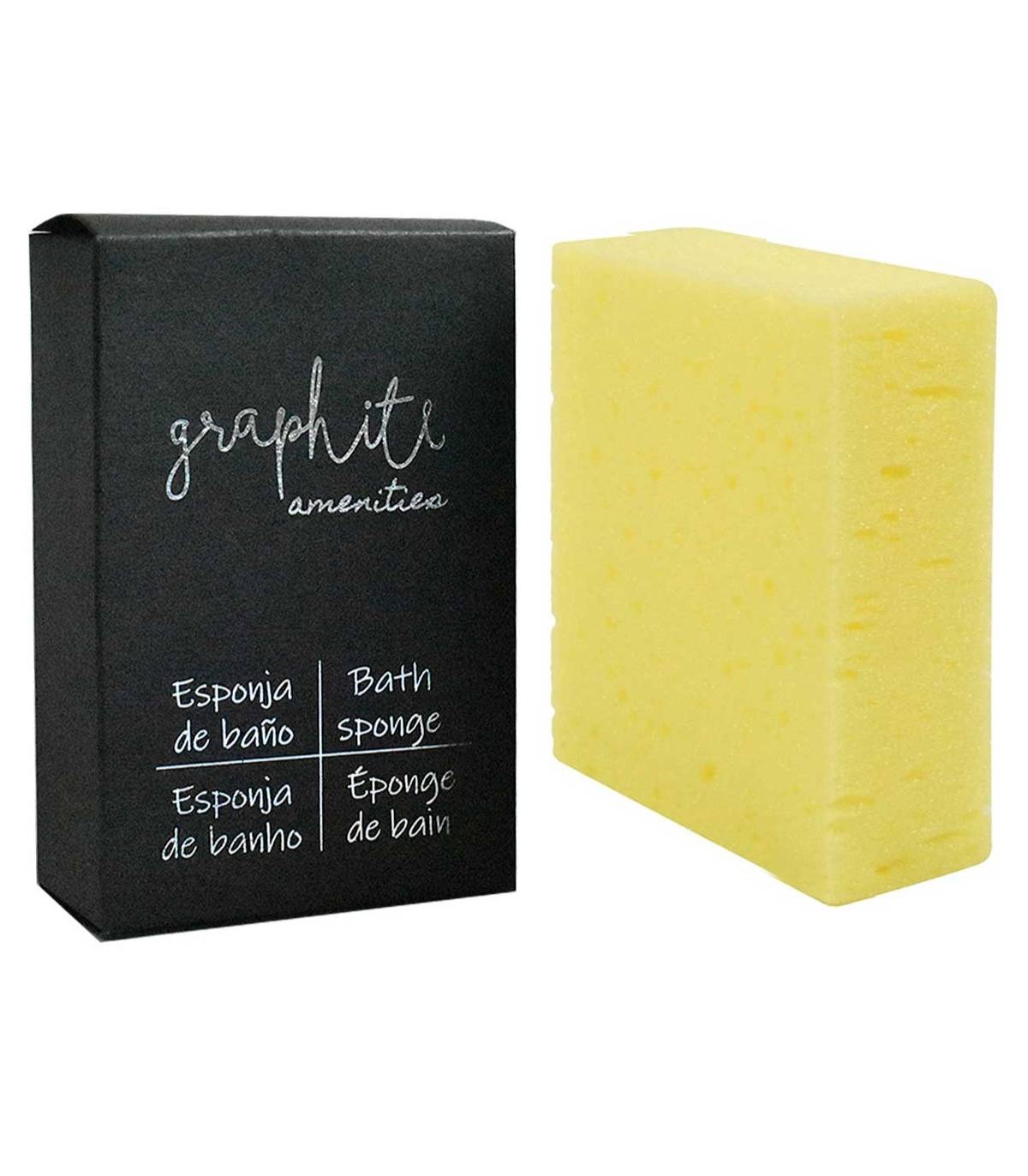 Esponja Baño Serie Grafito 250 uds Amenities Geyushi GY-ESBAGF