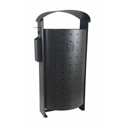 Papelera Urbana 100L. con cenicero lateral Papeleras Exterior  LY13002490