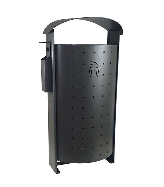 Papelera Urbana 100L. con cenicero lateral Papeleras Exterior  LY13002490