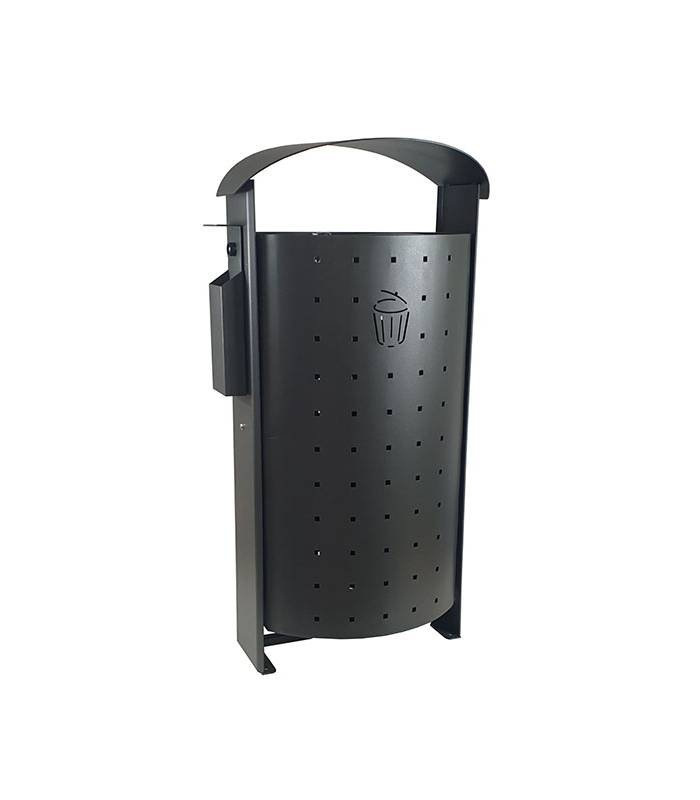 Papelera Urbana 100L. con cenicero lateral Papeleras Exterior  LY13002490