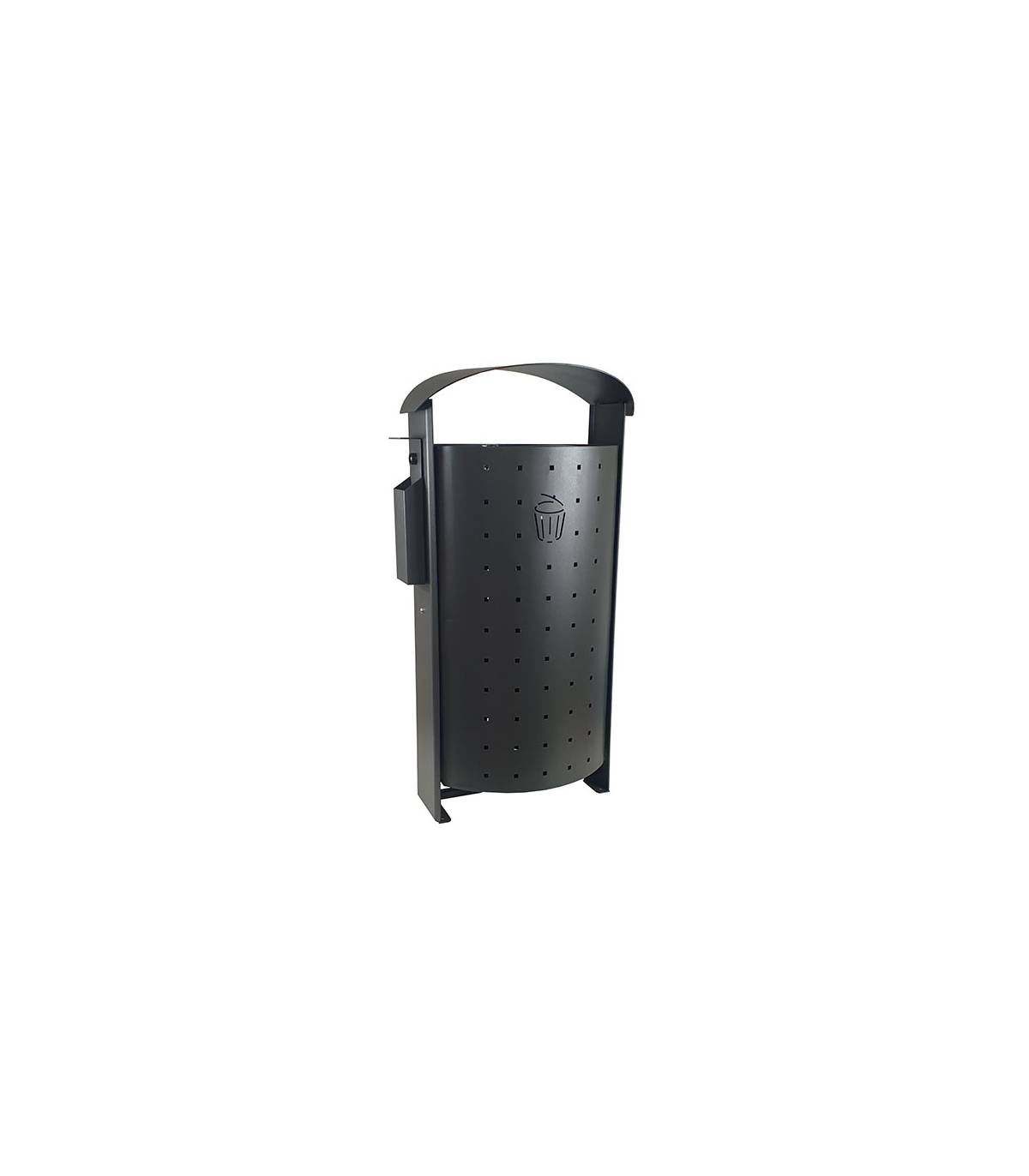 Papelera Urbana 100L. con cenicero lateral Papeleras Exterior  LY13002490
