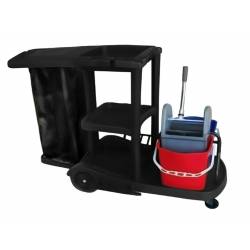 Carro limpieza Azabache con Cubo Doble y Prensa Carros limpieza Simples LYTEC LY10000868