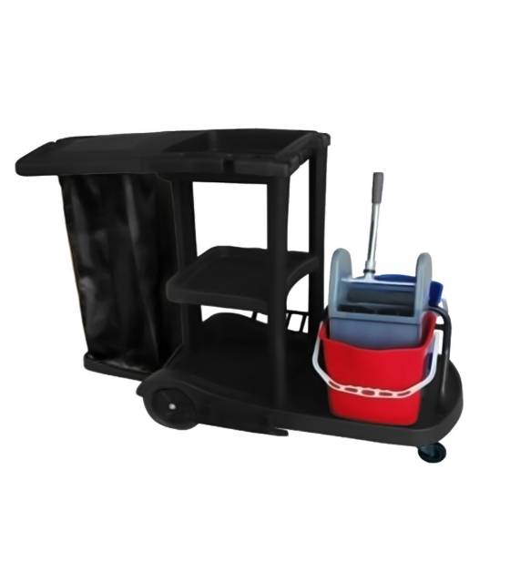Carro limpieza Azabache con Cubo Doble y Prensa Carros limpieza Simples LYTEC LY10000868