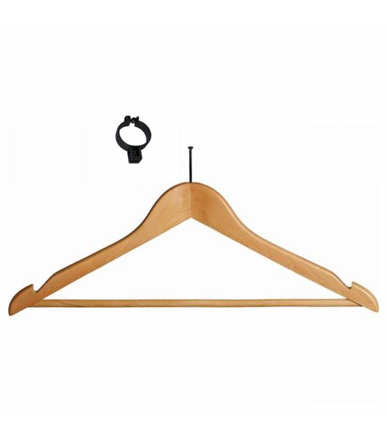 Percha madera con anilla plástico 100 uds Perchas Armario  PC903068-GSAP
