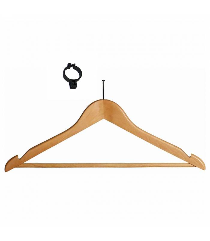 Percha madera con anilla plástico 100 uds Perchas Armario  PC903068-GSAP