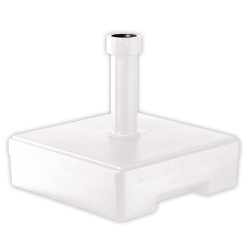 Base Sombrilla Cemento y Resina Blanca con ruedas 40kg Bases de Parasoles CONVA COHSB40