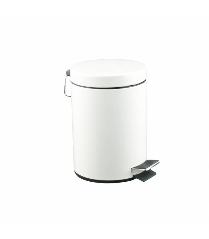 Papelera de baño Blanco 3 litros Papeleras con Pedal  JV899432