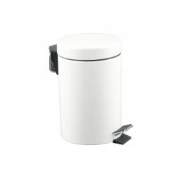 Papelera de baño 5 litros Blanco Papeleras con Pedal  JV899433