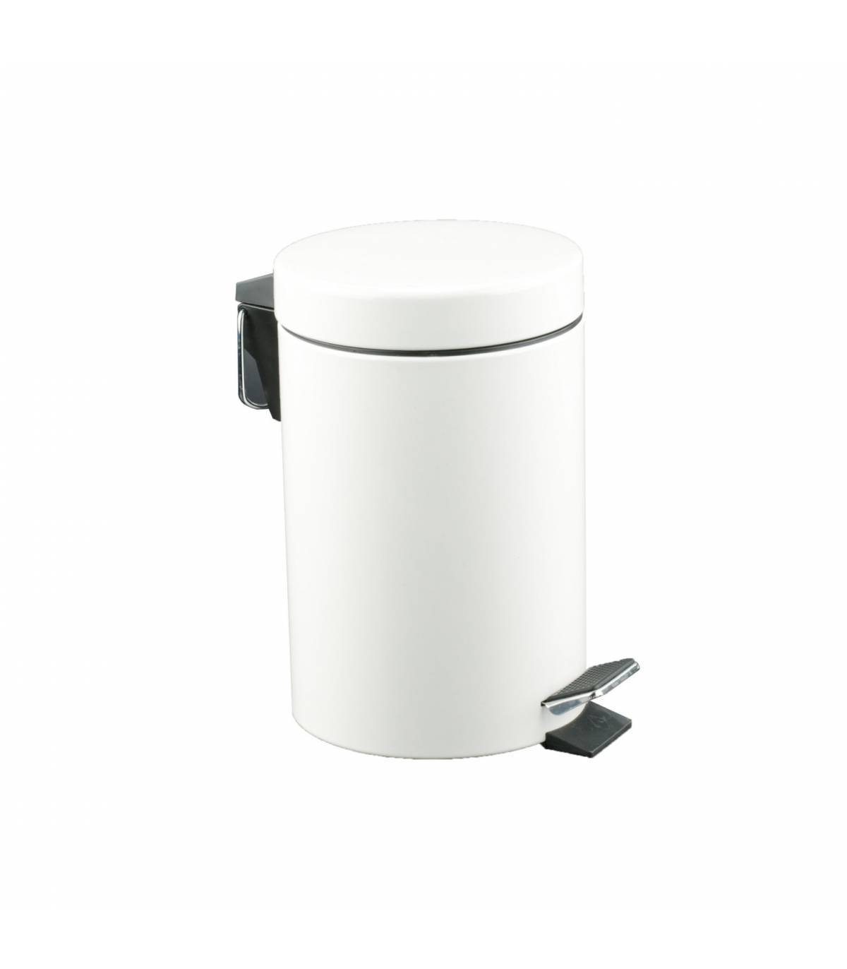 Papelera de baño 5 litros Blanco Papeleras con Pedal  JV899433