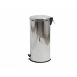 Papelera con pedal Inox brillo 30L Papeleras con Pedal  LY13000328