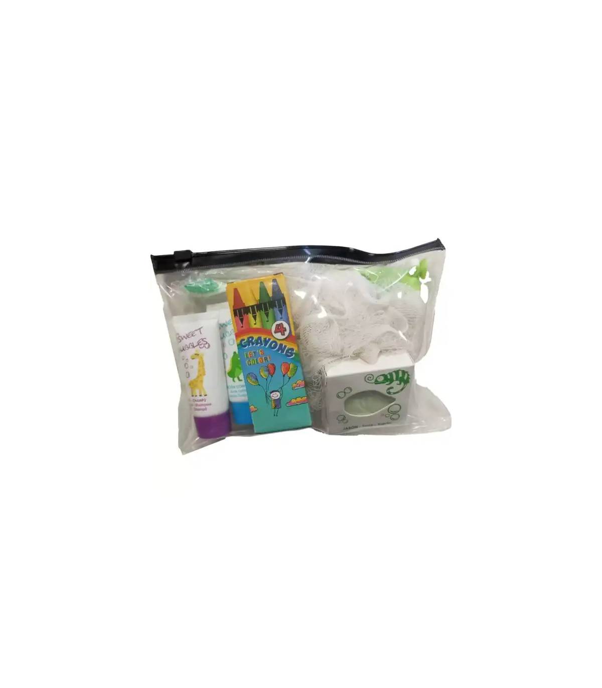 Neceser Baño Infantil con Esponja 50 unds. Set Aseo Personal Geyushi GY-NISBCE