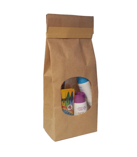 Kit Baño Infantil Sweet Bubble Bolsa Kraft 60 uds Set Aseo Personal Geyushi GY-KISBK