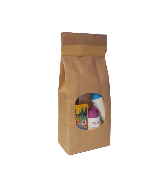 Kit Baño Infantil Sweet Bubble Bolsa Kraft 60 uds Set Aseo Personal Geyushi GY-KISBK