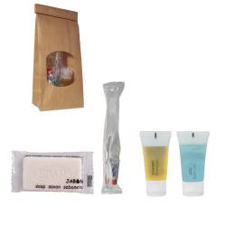 Set Amenities Bolsa Kraft 60 uds Set Aseo Personal Geyushi GY-BFTJSDK
