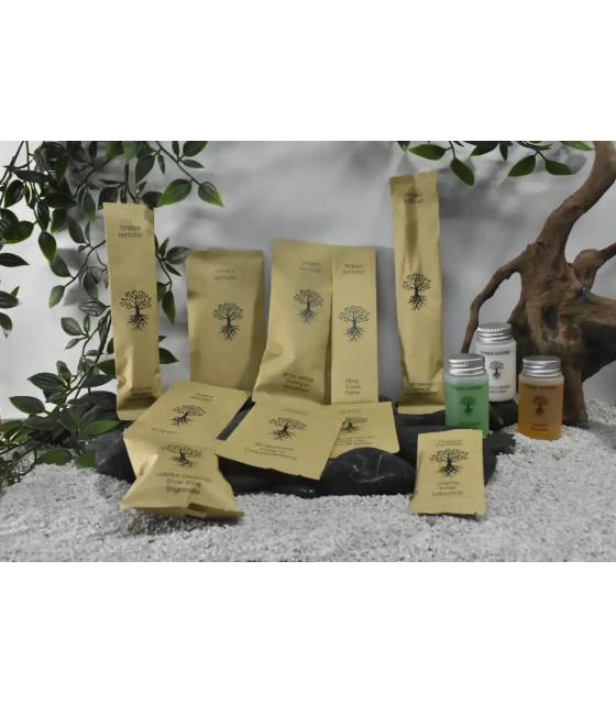 Kit Aseo Terra Nature Caja Cartón Kraft 56 uds Set Aseo Personal Geyushi GY-KTNK