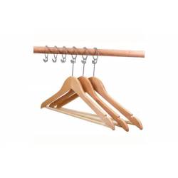 Percha madera con anilla antirrobo Metal 100 uds. Perchas Armario  PC903068-GSA