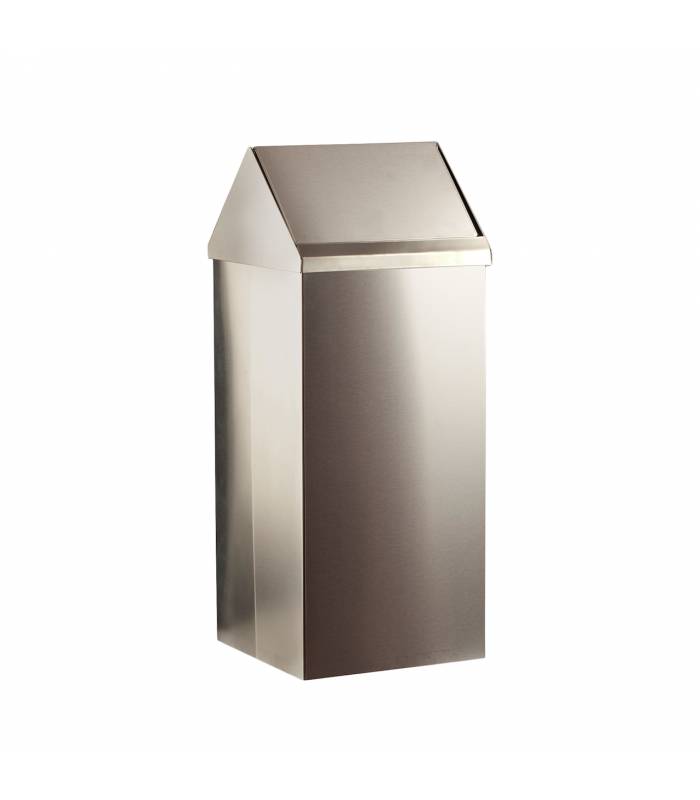 Papelera Cabezal Basculante 100L Inox Satinado Papeleras de Interior  LY13002330