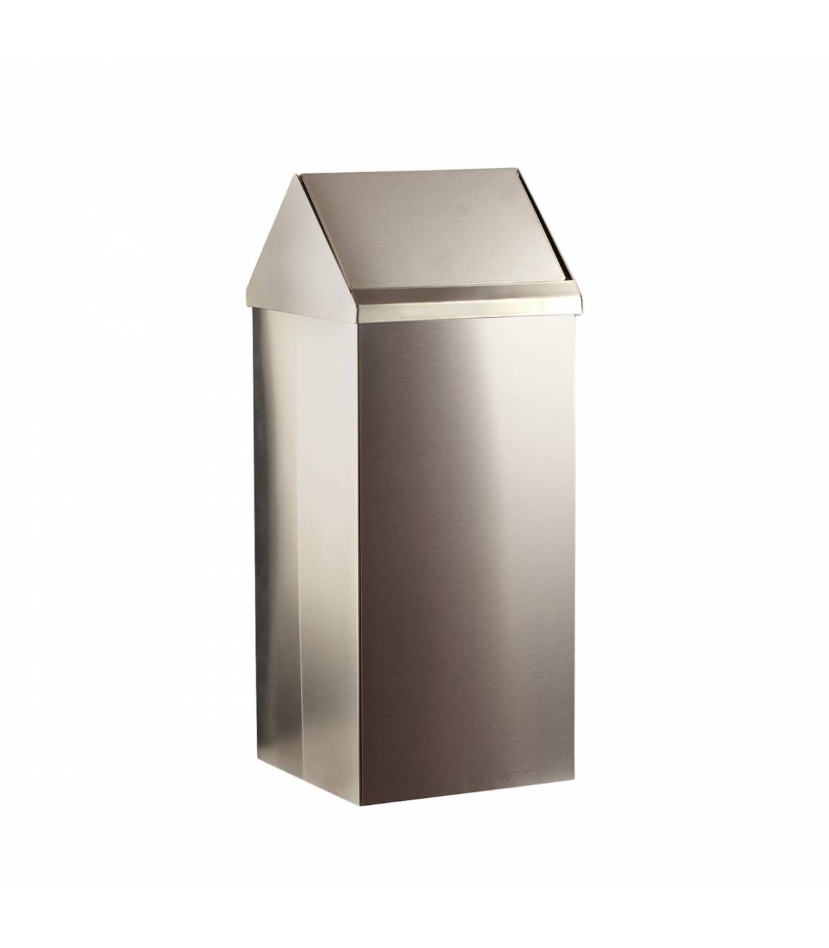 Papelera Cabezal Basculante 100L Inox Satinado Papeleras de Interior  LY13002330